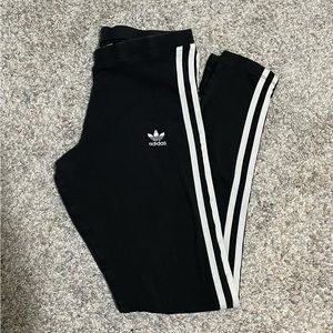Adidas Womens 3 Stripe Leggings Size Small
